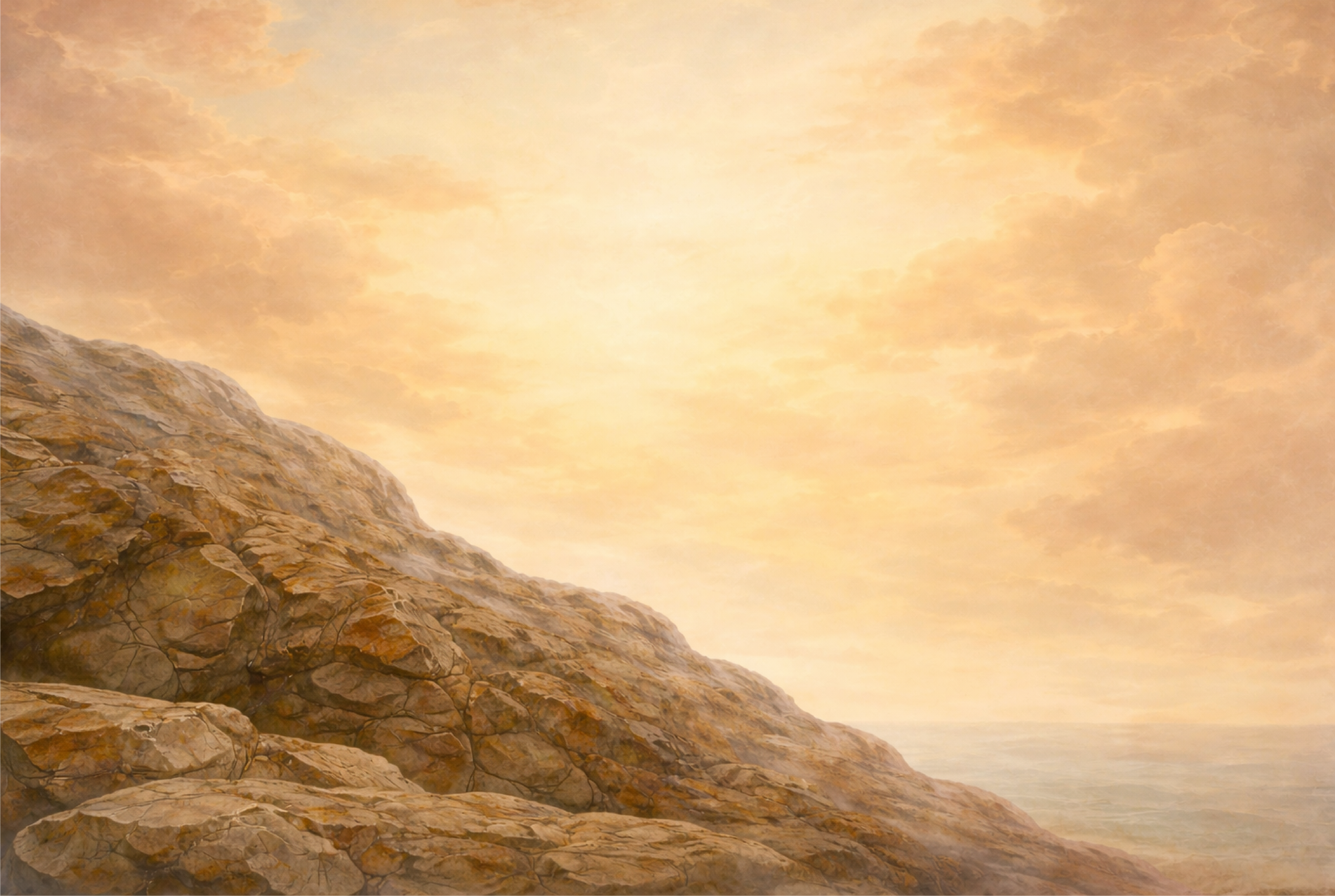 Illustration nach Michelangelos «Erschaffung Adams»: Gott hält einen Apfel, aus dem ein Tropfen in Adams Glas Calvados fällt.